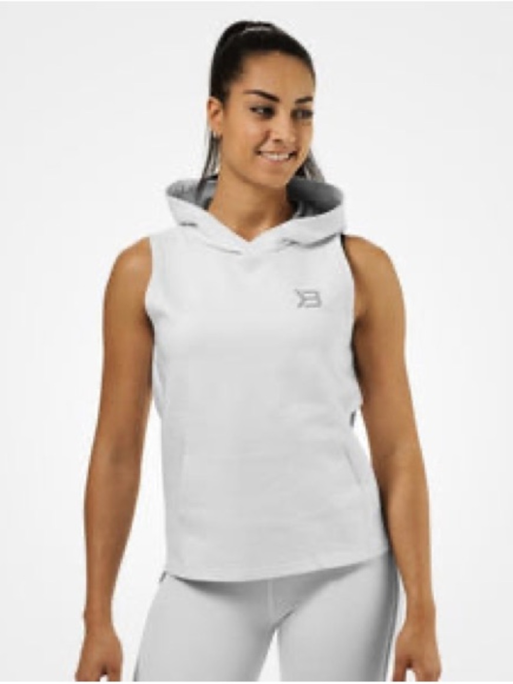 BETTER BODIES Sleeveless Hoodie Tank - white - Picture 4 of 9